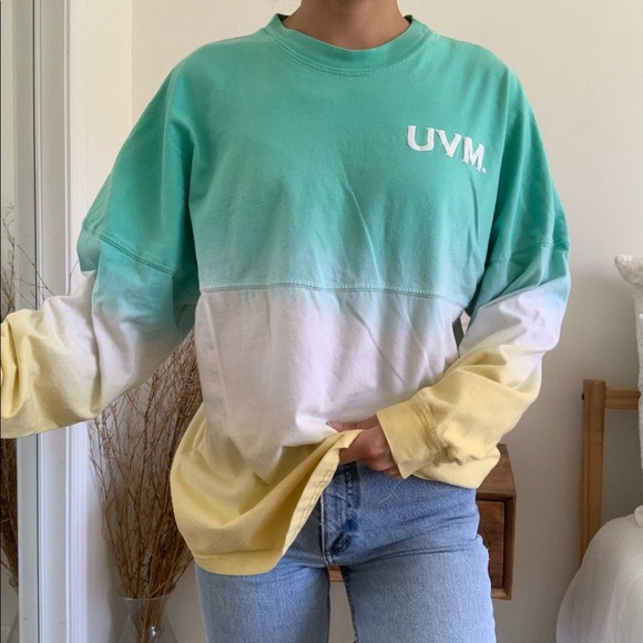 Tops - UVM University of Vermont Ombré Long Sleeve Shirt
